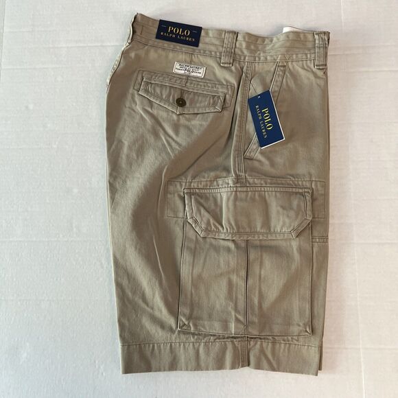 Polo Ralph Lauren Mens Sz 32 Cargo Shorts Classic Gellar Hudson Tan NWT - Picture 3 of 7